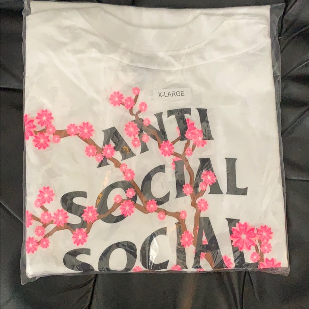 Anti social social club cherry blossom tee